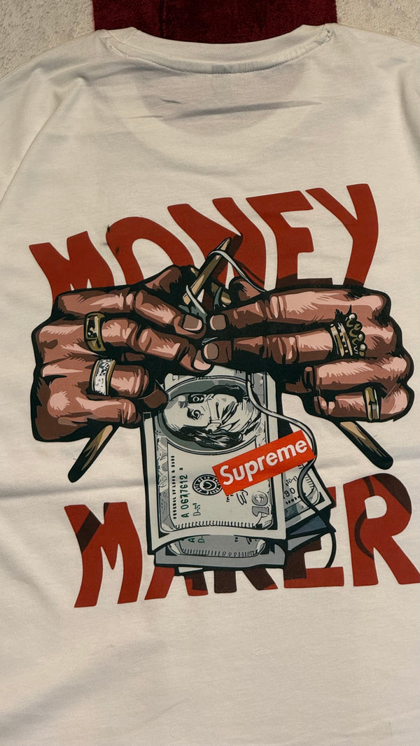 Money Maker | Oversized Unisex Printed Tees | Streetwear