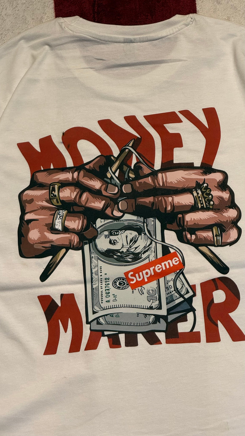 Money Maker | Oversized Unisex Printed Tees | Streetwear