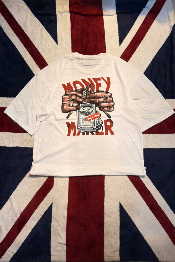 Money Maker | Oversized Unisex Printed Tees | Streetwear