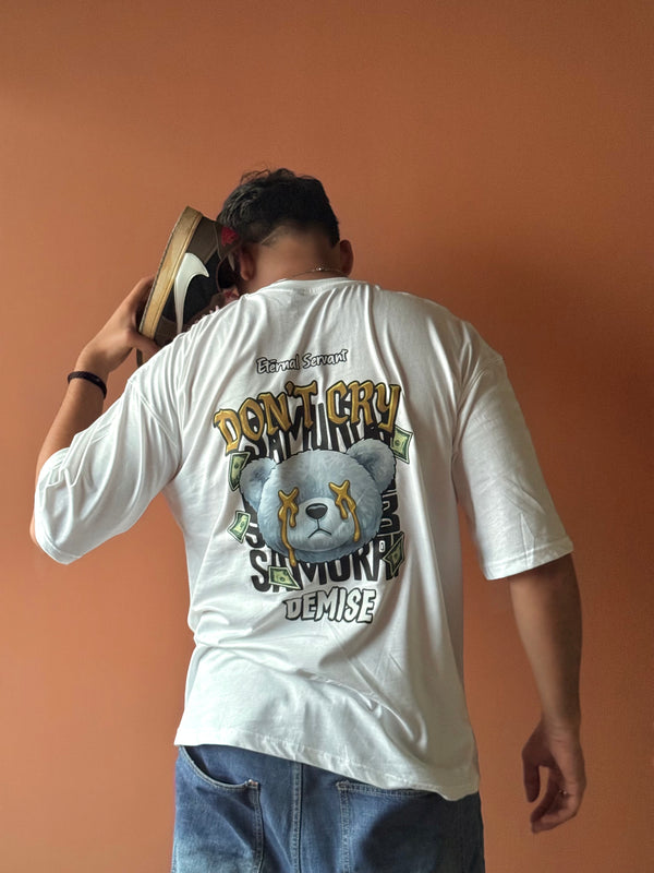 Don’t Cry | Oversized Unisex Printed Tees | Streetwear